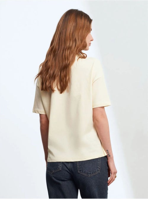 DILVIN T-shirt Femme En Coton À Col Rond - Kiabi