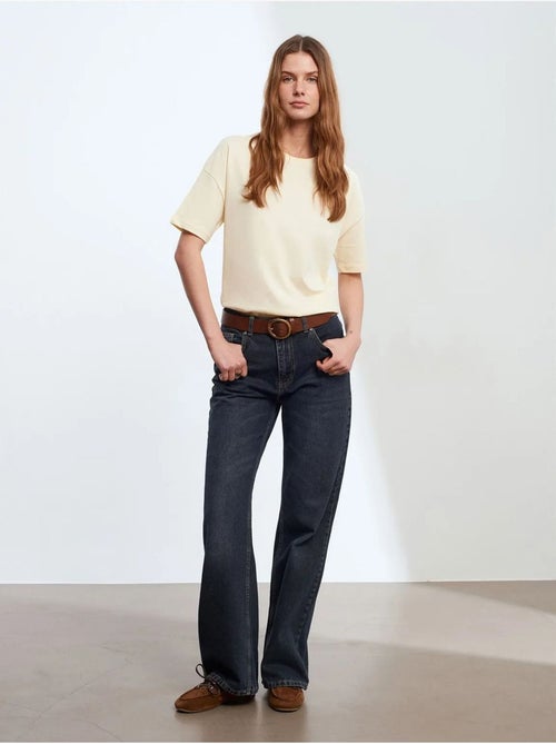 DILVIN T-shirt Femme En Coton À Col Rond - Kiabi