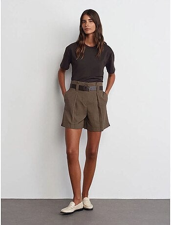 DILVIN T-shirt Femme En Coton À Col Rond