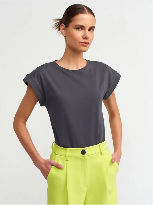DILVIN T-shirt Femme En Coton À Col Rond - Kiabi