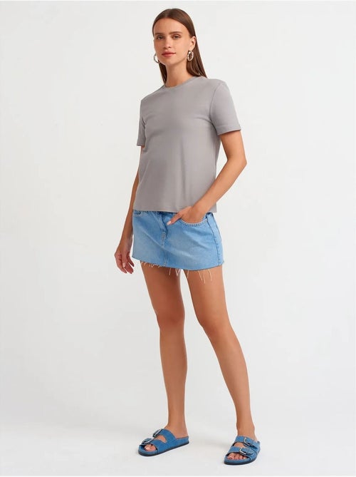 DILVIN T-shirt Femme En Coton À Col Rond - Kiabi