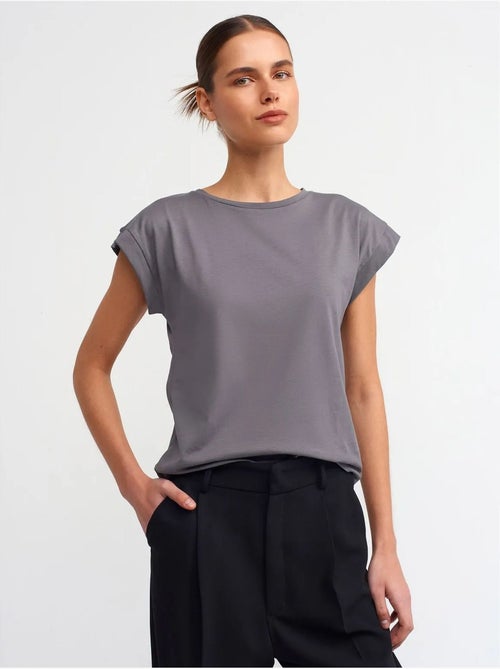DILVIN T-shirt Femme En Coton À Col Rond - Kiabi