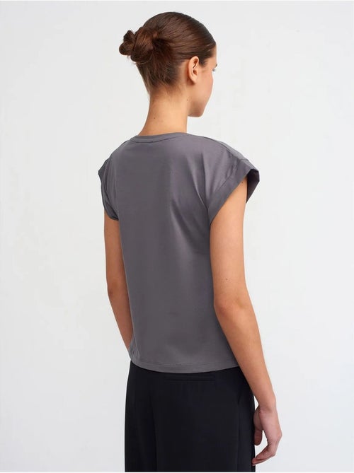 DILVIN T-shirt Femme En Coton À Col Rond - Kiabi