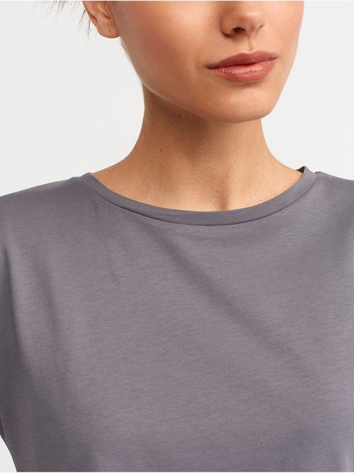 DILVIN T-shirt Femme En Coton À Col Rond - Kiabi