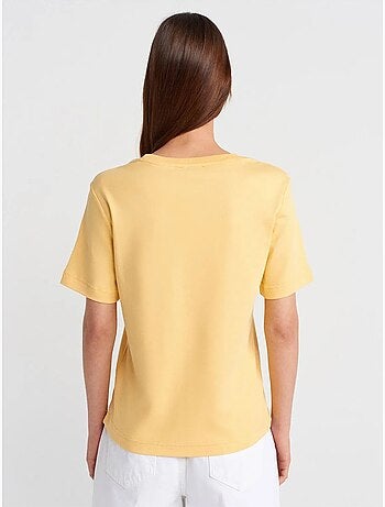 DILVIN T-shirt Femme En Coton À Col Rond