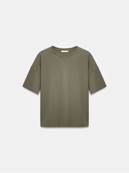 DILVIN T-shirt Femme En Coton À Col Rond - Kiabi DILVIN T-shirt Femme En Coton À Col Rond - Kiabi