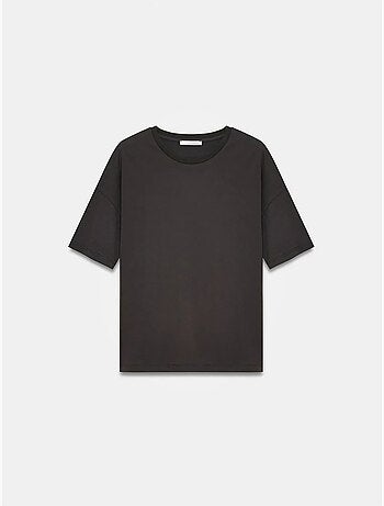 DILVIN T-shirt Femme En Coton À Col Rond