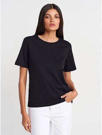 DILVIN T-shirt Femme En Coton À Col Rond