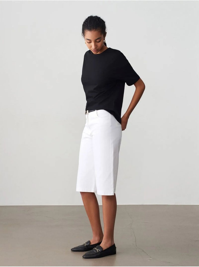 DILVIN T-shirt Femme En Coton À Col Rond Noir - Kiabi
