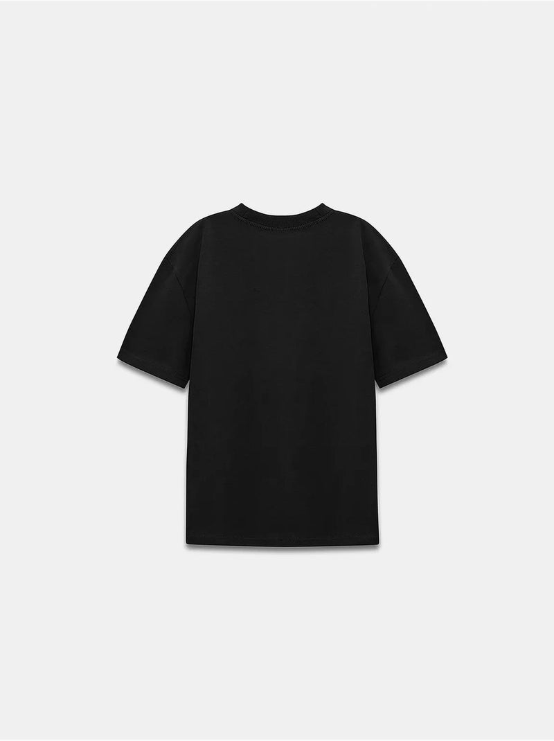 Dilvin t-shirt femme en coton à col rond Noir - Kiabi