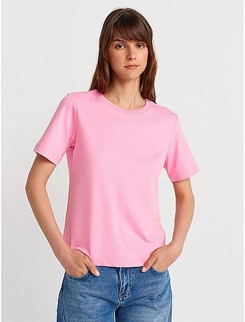 DILVIN T-shirt Femme En Coton À Col Rond