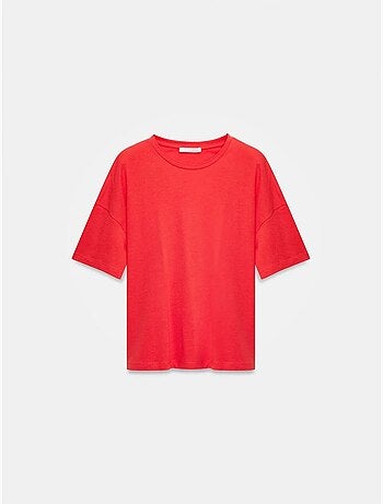 DILVIN T-shirt Femme En Coton À Col Rond