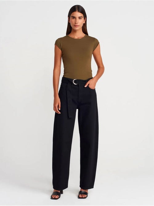 DILVIN T-shirt Femme En Coton, Coupe Ajustée, Col Rond - Kiabi DILVIN T-shirt Femme En Coton, Coupe Ajustée, Col Rond - Kiabi