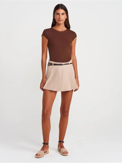 DILVIN T-shirt Femme En Coton, Coupe Ajustée, Col Rond - Kiabi DILVIN T-shirt Femme En Coton, Coupe Ajustée, Col Rond - Kiabi