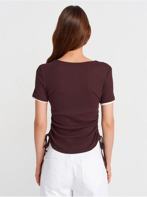 DILVIN T-shirt Femme En Coton, Coupe Slim, Col Rond - Kiabi DILVIN T-shirt Femme En Coton, Coupe Slim, Col Rond - Kiabi