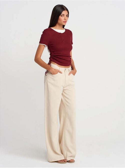 DILVIN T-shirt Femme En Coton, Coupe Slim, Col Rond - Kiabi
