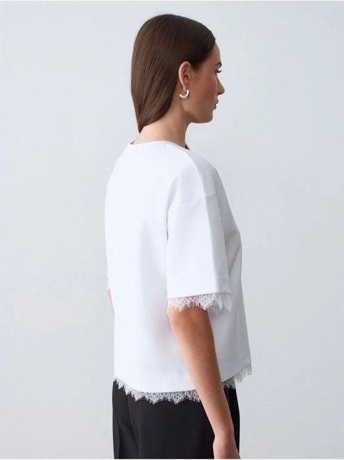 DILVIN T-shirt femme en coton et élasthanne à col rond - Kiabi DILVIN T-shirt femme en coton et élasthanne à col rond - Kiabi