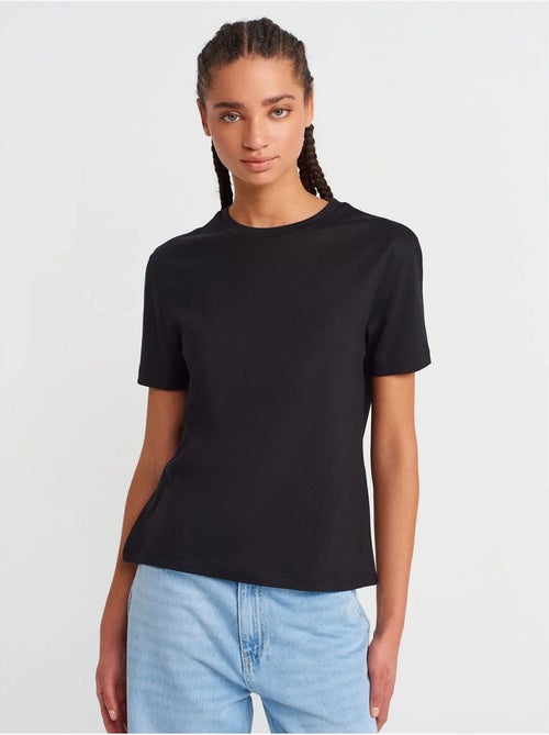 DILVIN T-shirt Femme En Coton Et Modal À Col Rond - Kiabi DILVIN T-shirt Femme En Coton Et Modal À Col Rond - Kiabi