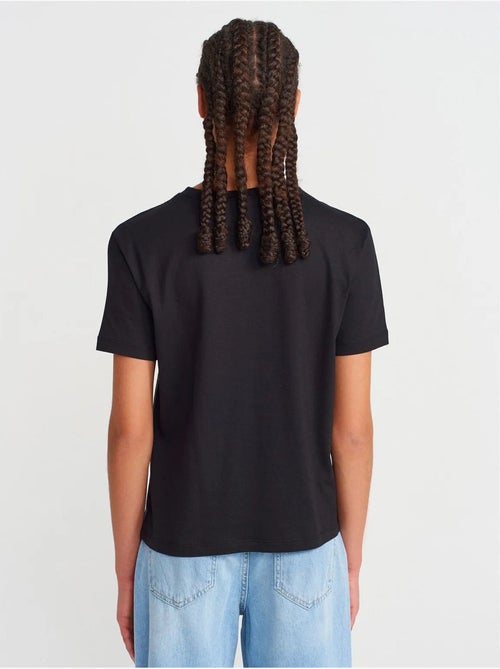 DILVIN T-shirt Femme En Coton Et Modal À Col Rond - Kiabi DILVIN T-shirt Femme En Coton Et Modal À Col Rond - Kiabi