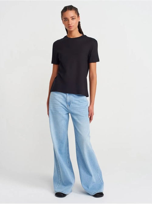 DILVIN T-shirt Femme En Coton Et Modal À Col Rond - Kiabi DILVIN T-shirt Femme En Coton Et Modal À Col Rond - Kiabi