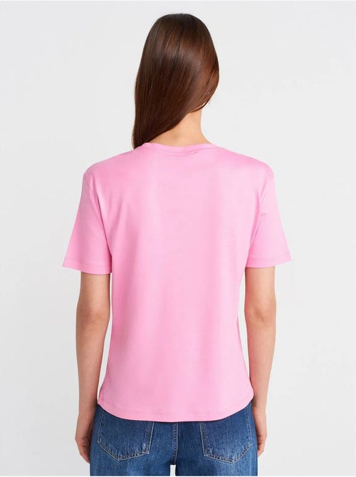 DILVIN T-shirt Femme En Coton Et Modal À Col Rond - Kiabi DILVIN T-shirt Femme En Coton Et Modal À Col Rond - Kiabi