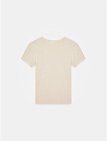 DILVIN T-shirt Femme Slim À Col Rond