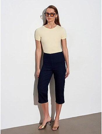 DILVIN T-shirt Femme Slim À Col Rond