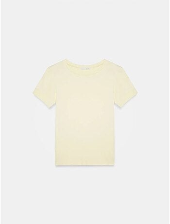 DILVIN T-shirt Femme Slim À Col Rond