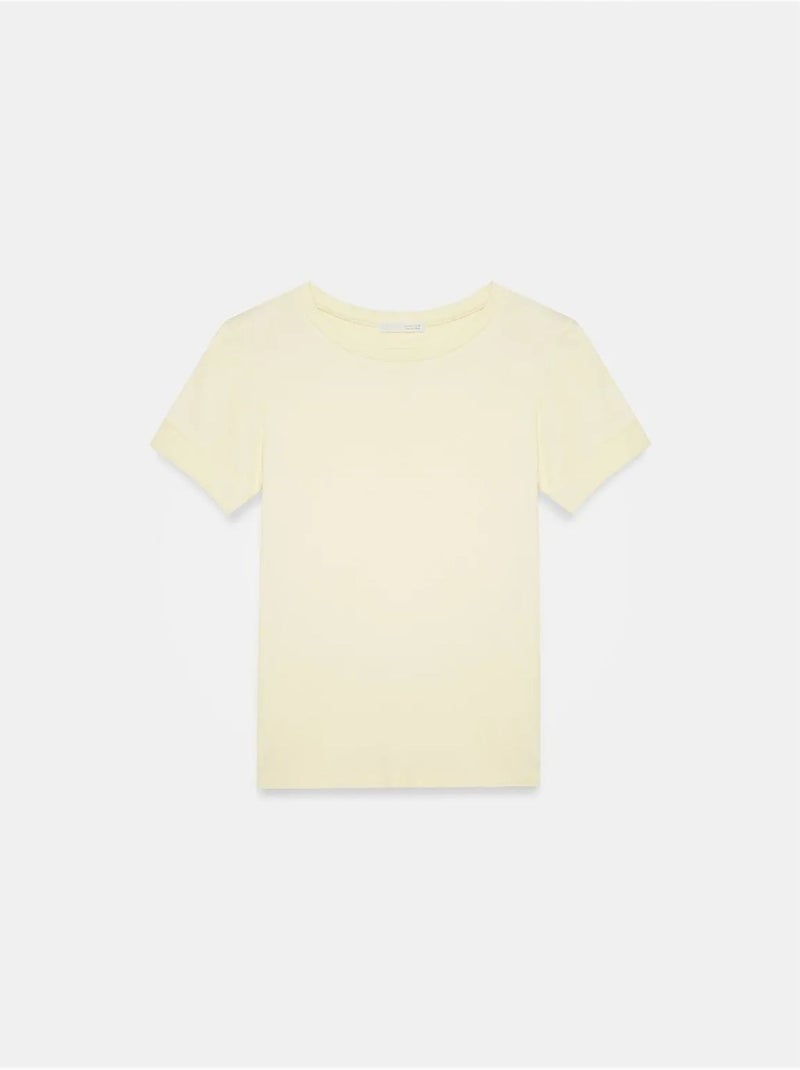 DILVIN T-shirt Femme Slim À Col Rond Crème - Kiabi