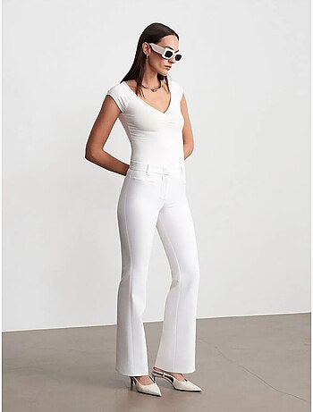DILVIN T-shirt Femme Slim À Col V