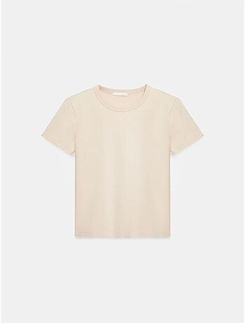 Dilvin t-shirt femme uni à col rond