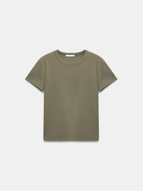 DILVIN T-shirt femme uni à col rond - Kiabi