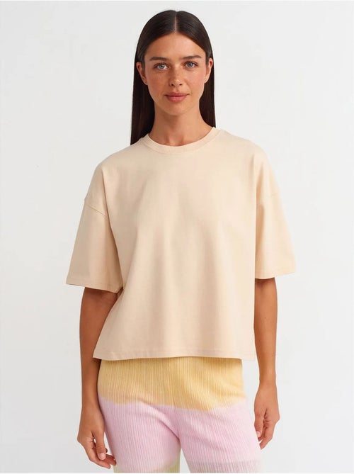 DILVIN T-shirt Oversize En Coton À Col Rond - Kiabi DILVIN T-shirt Oversize En Coton À Col Rond - Kiabi