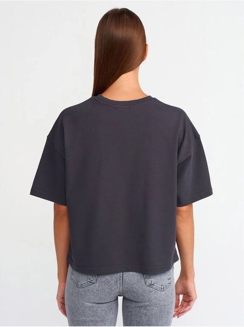 DILVIN T-shirt Oversize En Coton À Col Rond - Kiabi DILVIN T-shirt Oversize En Coton À Col Rond - Kiabi