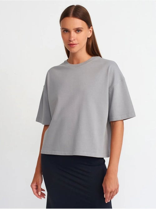 DILVIN T-shirt Oversize En Coton À Col Rond - Kiabi DILVIN T-shirt Oversize En Coton À Col Rond - Kiabi