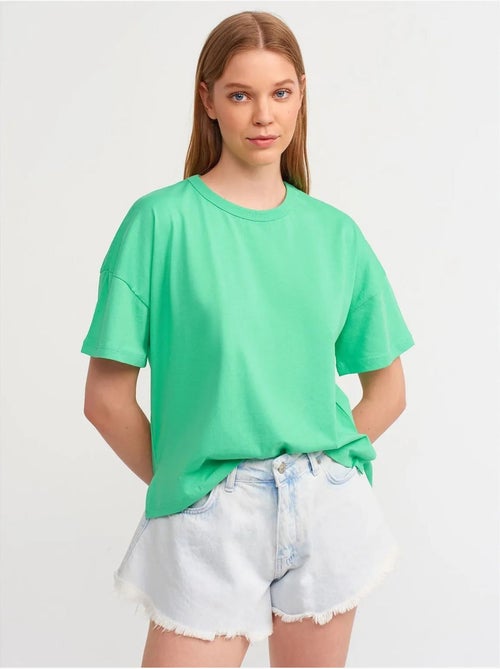 DILVIN T-shirt Oversize En Coton À Col Rond - Kiabi DILVIN T-shirt Oversize En Coton À Col Rond - Kiabi