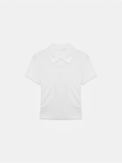 DILVIN T-shirt Polo Court Femme, Coupe Slim - Kiabi DILVIN T-shirt Polo Court Femme, Coupe Slim - Kiabi