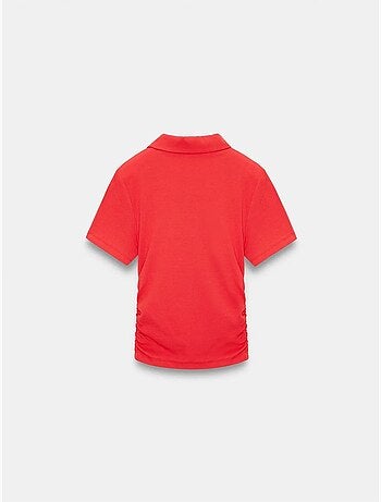 DILVIN T-shirt Polo Court Femme, Coupe Slim