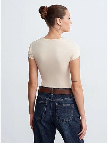 DILVIN T-shirt Slim À Col Rond