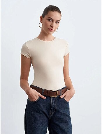 DILVIN T-shirt Slim À Col Rond