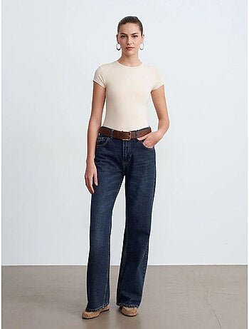 DILVIN T-shirt Slim À Col Rond