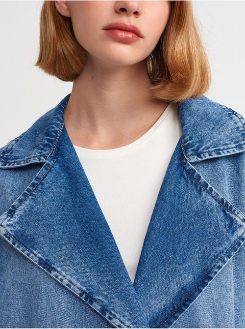 DILVIN Trench Long En Denim De Coton - Kiabi