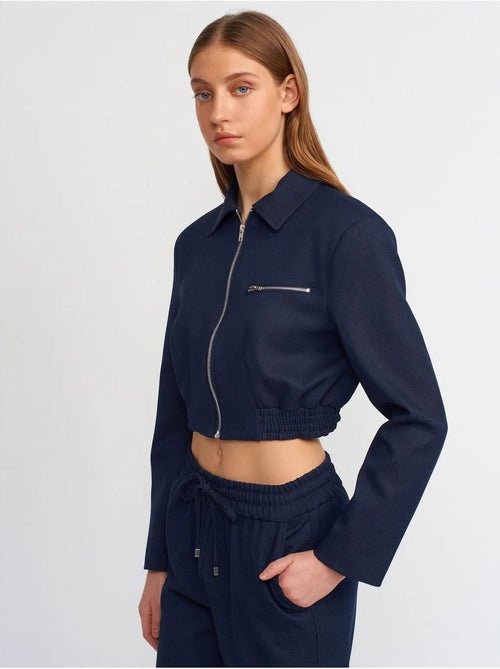DILVIN Veste Bomber Courte En Crêpe - Kiabi DILVIN Veste Bomber Courte En Crêpe - Kiabi
