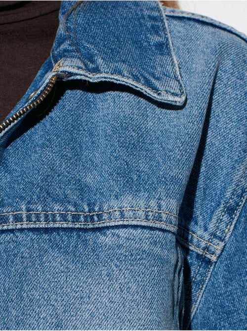 DILVIN Veste En Denim Ceinturée Pour Femme - Kiabi DILVIN Veste En Denim Ceinturée Pour Femme - Kiabi