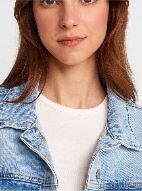 DILVIN Veste En Denim Courte Femme - Kiabi DILVIN Veste En Denim Courte Femme - Kiabi