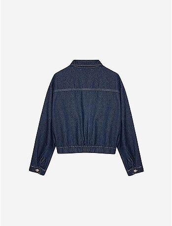 DILVIN Veste en Jean Courte Oversize