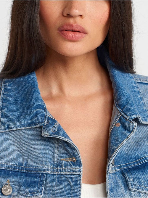 DILVIN Veste En Jean Courte Pour Femme - Kiabi