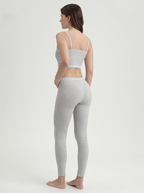 Dim Icons Seamless, Legging sans couture en tissu côtelé - Kiabi