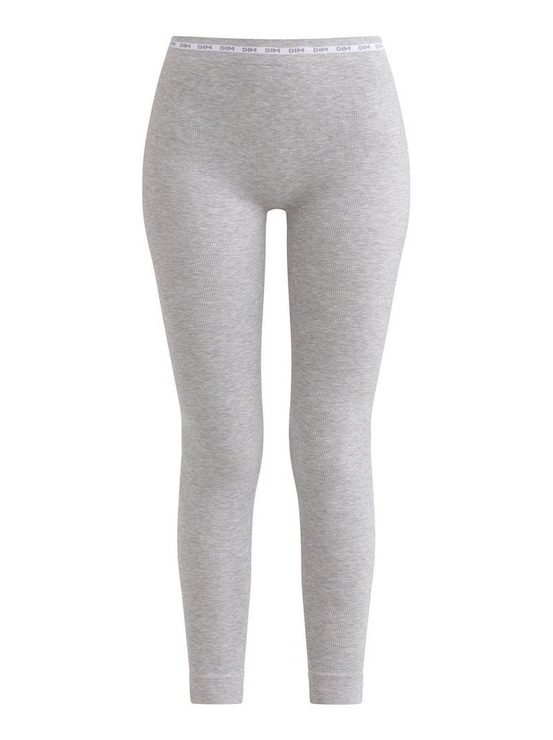 Dim Icons Seamless, Legging sans couture en tissu côtelé Gris chiné - Kiabi