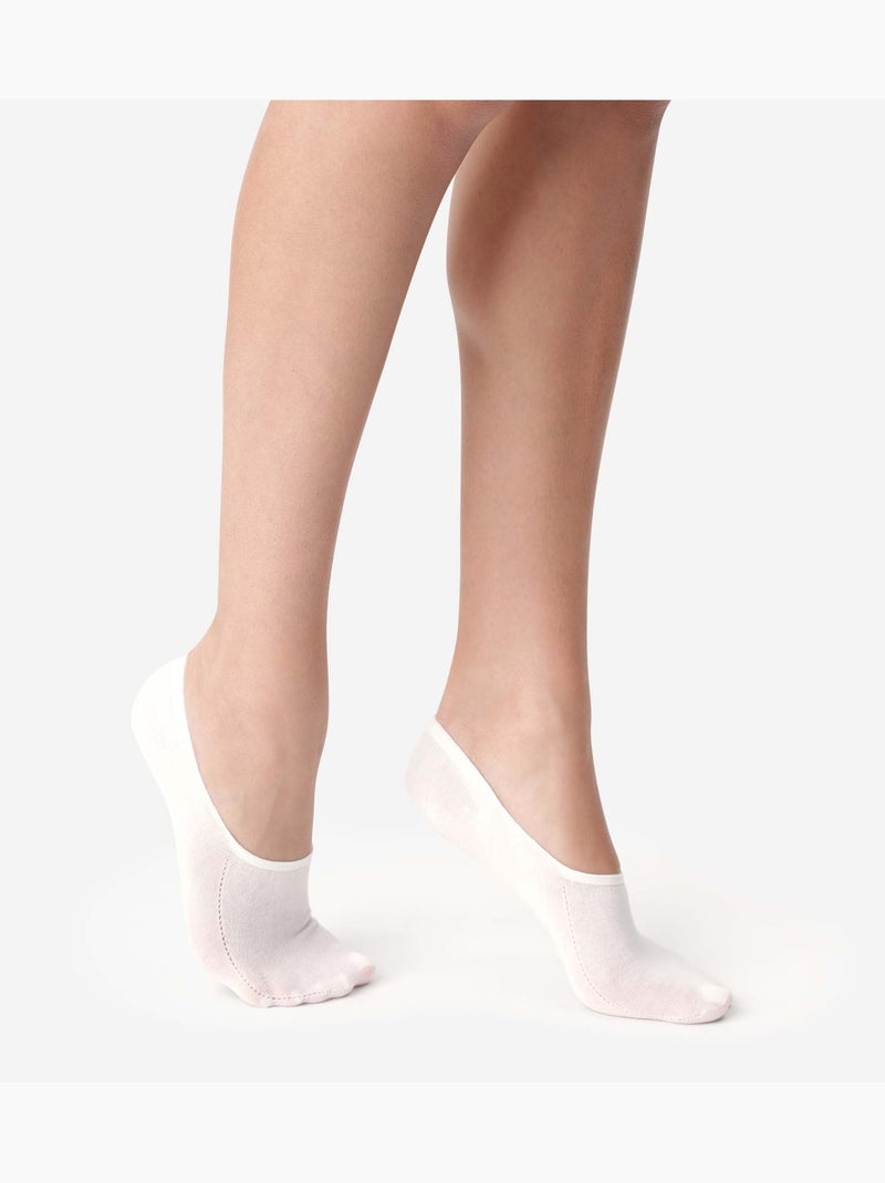 Dim Invisifit, Lot de 2 paires de Protège-Pieds Spécial Baskets Blanc - Kiabi